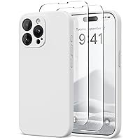Magnetic for iPhone 15 Pro Max Case, Compatible with MagSafe, [Full Camera Protection][2 Screen Protectors] Silicone Shockproof Protective Phone Case for iPhone 15 Pro Max 6.7