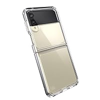 Speck Products Presidio Perfect Clear Fold Samsung Galaxy Z Flip3 5G Case, Clear/Clear