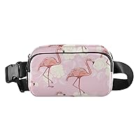 Flamingo Belt Bag for Women Men Water Proof Crossbody with Adjustable Shoulder Tear Resistant Fashion Waist Packs for Walking