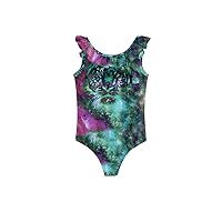 PattyCandy Little Girls Bathing Suit Cute Lion Owls & Giraffe Animals Print Tankini Swimsuit Size 2-16
