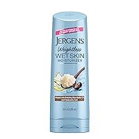 Jergens Wet Skin Body Moisturizer with Shea Butter Oil, Pure Shea Butter In Shower Lotion, Moisturizer for Dry Skin, Fast-Absorbing, Non-Sticky, 10 oz, Dermatologist Tested