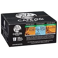 CAFE OLÃ‰ HEB Cafe Ole 54 count Decaf Variety Pack (Texas Pecan, Houston Blend, Taste of San Antonio)