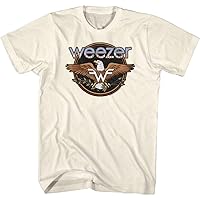 Weezer Rock Band Eagle Flag Logo Adult Short Sleeve T-Shirt Graphic Tee