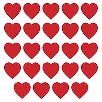 Beistle 24-Piece Printed Heart Cutouts, 15-Inch