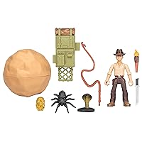 Indiana Jones Worlds of Adventure with Adventure Backpack Action Figure, 2.5-inch, Action Figures for Kids Ages 4 and Up