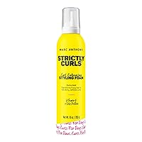 Strictly Curl Enhancing Styling Foam , Extra Hold - Vitamin E & Silk Proteins Transforms Frizzy Hair to Full , Shiny , Defined Curls - Sulfate-Free Anti-Frizz Mousse Product