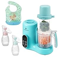 Amplim Deluxe Baby Food Maker and Silicone Breast Pump for Babies and Adults | Bundle Pack