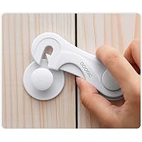 Cabinet Locks - Adoric Life Child Safety Locks 4 Pack - Baby Safety Cabinet Locks - Baby Proofing Cabinet Kitchen System with Strong Adhesive Tape