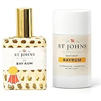 Bay Rum Aluminum Free Deodorant and Aftershave/Cologne | Made with Bay Leaves from The Virgin Islands