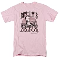 Betty Boop Cartoon Betty's Motorcycles Adult T-Shirt Tee