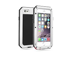 Luxury Doom Armor Life Shock Dropproof Shockproof Metal Aluminum + Silicone Protective Case for 13 12 11 Plus X XS MAX 2022 (Color : Silver, Size : for iPhone 11)