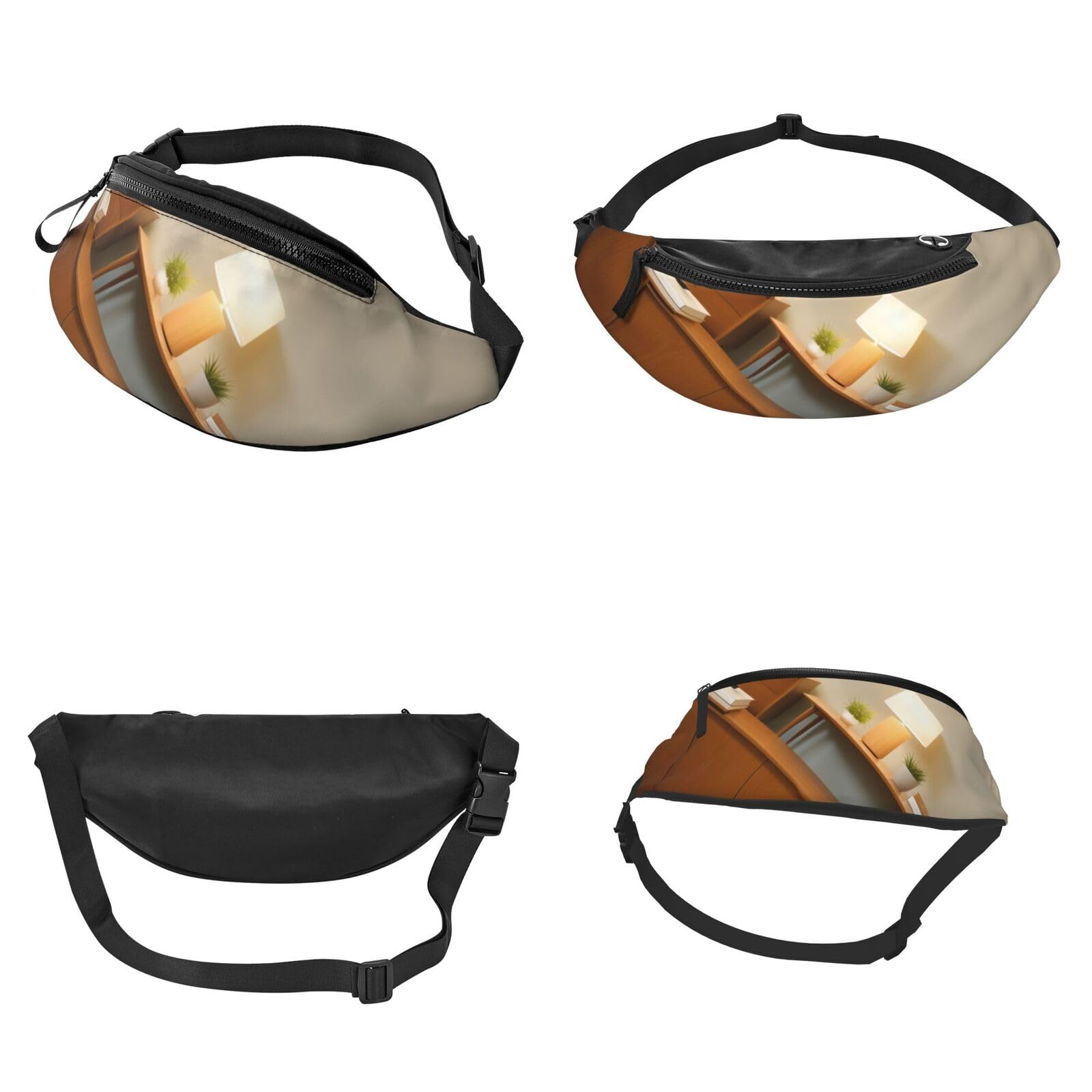 Home Cabinet Print Fanny Pack For Women And Men Fashion Waist Bag With Adjustable Strap For Hiking Running Cycling