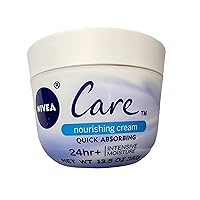 NIVEA Care Nourishing Cream Quick Absorbing 24hr Intense Moisture Face Body 13.5 Oz