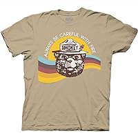 Ripple Junction Smokey Bear Always Be Careful with Fire Adult Unisex Crew Neck T-Shirt