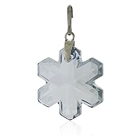 Alex and Ani Blue Shade Snowflake Necklace Charm with Swarovski Crystal - CS17CSF02S