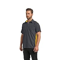 Men's Short Sleeve Performance Plus Shop Shirt with Oilblok Technology