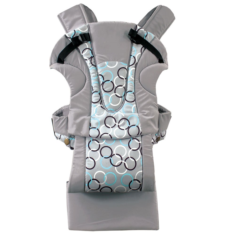 Luvable Friends Geometric Design 3-in-1 Soft Baby Carrier, Grey