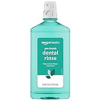 Pre-Brush Dental Rinse, Green Mint, 24 Fluid Ounces, 1-Pack (Previously Solimo)