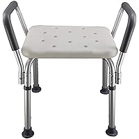 Stools,Shower Seat Shower Chairs for Seniors, Shower Seat with Handles,Anti-Slip Bath Chair - Adjustable Height Legs and Suction Cup Feet,Bathroom