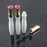 3 Pieces Rose Stlye Empty Eyelashes Mascara Tube Container Vials With Plug Makeup Accessories