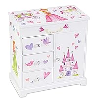 Jewelry Box for Girls with 3 Drawers, Princess Jewelry Boxes, Dance of the Sugar Plum Fairy and Spinning Princess Doll, Girls Gifts
