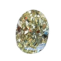 Loose Moissanite Diamond Stone Use For Pendant/Rings/Earrings/Jewelry For Men/Women By RINGJEWEL (Oval Shape, 21.70 Ct, VVS1, Huge Near White Color)