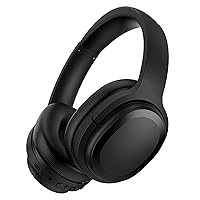 Cut Through The Noise with Hybrid Active Noise Cancelling Bluetooth Wireless Headphones - Over Ear Headphones with Travel Case, Protein Earpads, 30H Playtime, Black