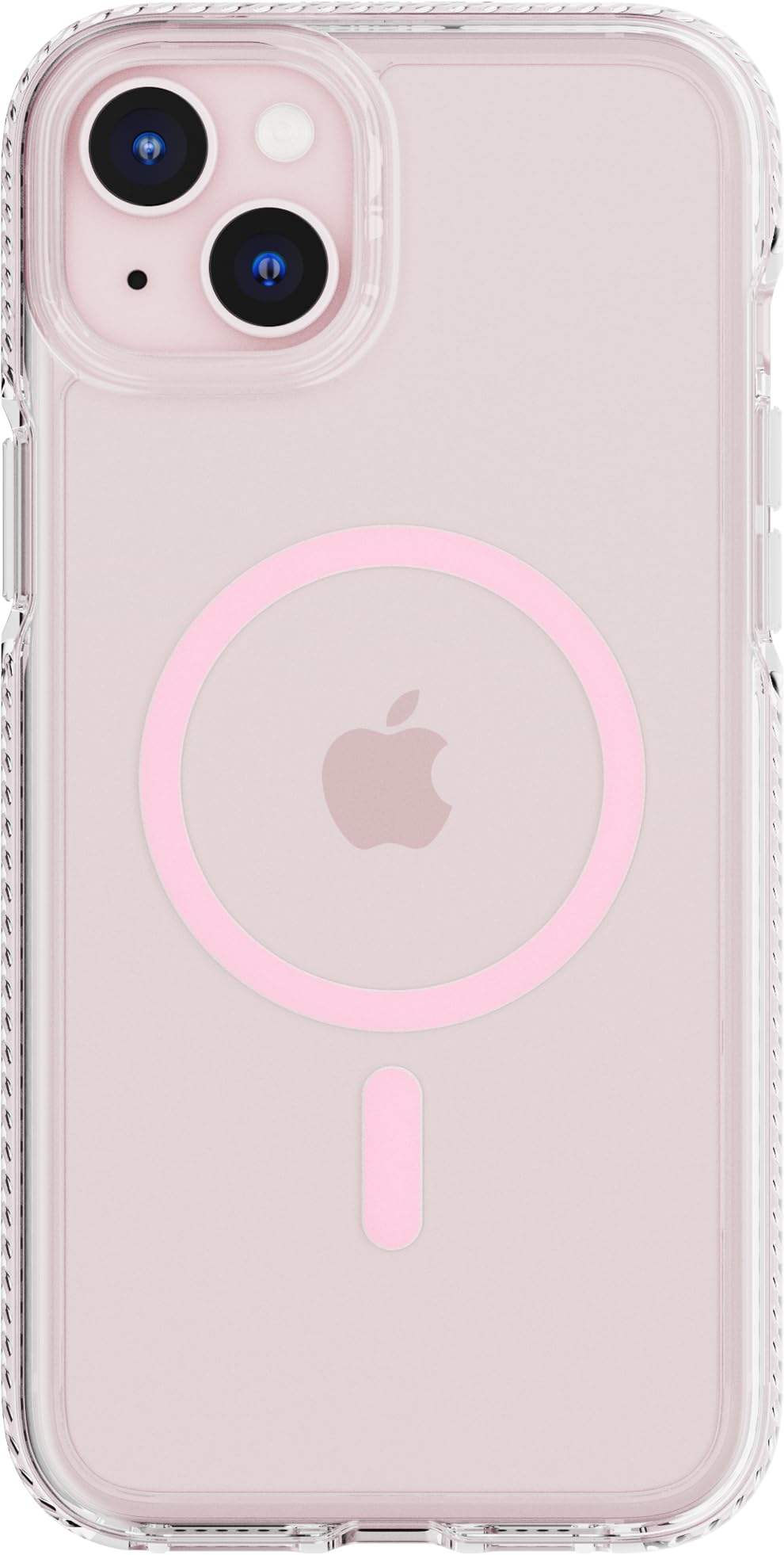 Tech21 Evo Crystal for iPhone 15 Plus - Compatible with MagSafe - Impact Protection Case - Pink