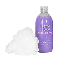 Good Nights Sleep Bathtime Treats Bath and Shower Gel - Body Wash and Body Exfoliator Scrub for Smooth Skin - Calming Lavender Scent - 1 pc