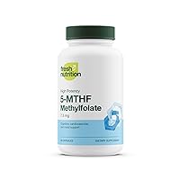 L Methylfolate 7.5mg – Maximum Potency – Superior Bioavailability – 5-MTHF Methyl Folate for Mood, Cognition, Immunity, Cardiovascular, Neurological, Reproductive Health - 60 Capsules