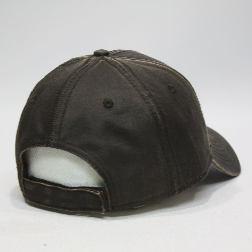 Vintage Year Heavy Washed Wax Coated Adjustable Low Profile Baseball Cap