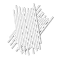 BOROLA 100 Pcs solid paper stick with toughness Lollipop Sticks - Candy Making Accessories for Lollipops, Cake Pops, and Desserts.