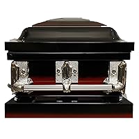 Beautiful Gamecock Designed Casket 20ga FULLCOUCH Sealer Silver Hardware Velvet Interior