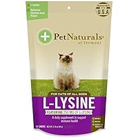 Pet Naturals of Vermont L-Lysine 60 Fun-Shaped Chews for Cats - 5 pack