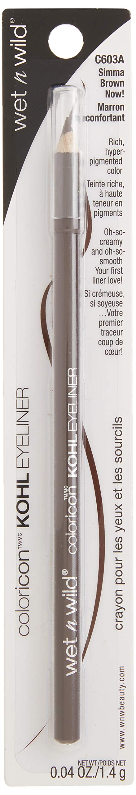 wet n wild Color Icon Kohl Liner Pencil, Simma Brown Now!, 0.04 Ounce