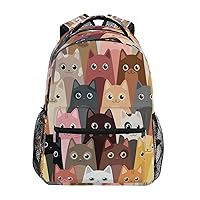 MNSRUU Cat School Backpack for Kids 5-12 yrs,Cat Backpack Kindergarten School Bag,01