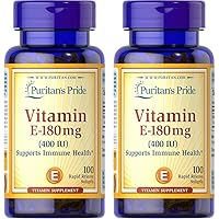 Puritan's Pride Vitamin E-400 Iu Softgels, 100 Count (Pack of 2)