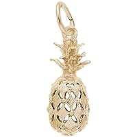 Rembrandt Charms Pineapple Charm, 10K Yellow Gold