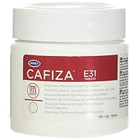 Cafiza Espresso Machine Cleaner and Descaler - 60 Cleaning Tablets - For Professional Barista Use