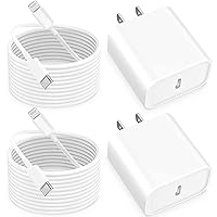 【MFi Certified】iPhone 14 13 Fast Charger, Linocell 2Pack 20W USB-C Power Delivery Type-C Wall Charger Plug+6FT Type-C to Lightning Cable Quick Charge for iPhone 14/14 Pro/13/12/11/XS/XR/X/iPad/AirPods