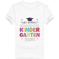 I Just Officially Unisex Kindergarten Graduated Tops Short Sleeve Crewneck Parent T-Shirts 2023 Summer Casual Blouse