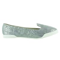 FitKicks Kruzers Slip-On Sneaker Shoe, Silver, Small