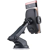 ENCASED XL Phone Holder for Google Pixel 6, 6 Pro Car Mount - Dash/Windshield Mounting with Large Case-Friendly Phone Grips (Ultra-Secure Suction Base)