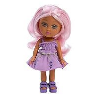 Adora Super Cuddly Fairy Garden Friends Doll Set with Color - Changing Hair, Purple Dress in Floral Applique and Matching Sandals Birthday Gift For Ages 3+- Lavender