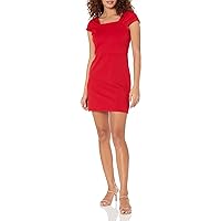 Rent the Runway Pre-Loved Red Square Neck Sheath