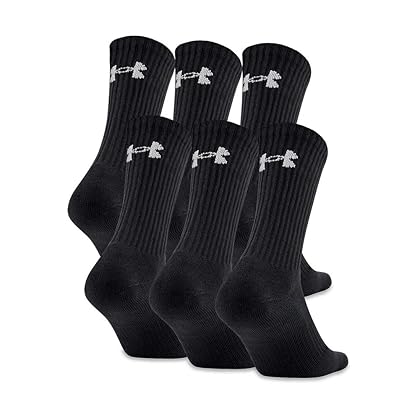 Under Armour Adult Cotton Crew Socks, Multipairs