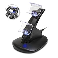 Beastron PS4 DualShock 4 V1 & V2 Controller Charging Station, PS4 Controller Charger for Sony PlayStation 4 PS4/PS4 Pro/PS4 Slim Controllers