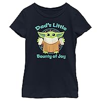 The Mandalorian Girl's Star Wars Grogu Dad's Little Bounty of Joy T-Shirt