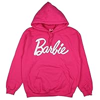 Seven Times Six Barbie Women's Iconic Fashion Doll Logo Graphic Print Adult Pullover Hoodie
