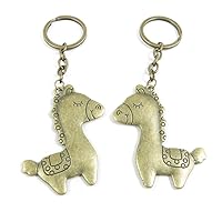 100 PCS Fashion Jewelry Making Suppliers Findings Key Ring Chains Tags Clasps Keyrings Keychains M4IN2Y Pony Cute Horse